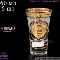 17273, Набор стопок для водки 60 мл Богемия А-М (6 шт), 2693